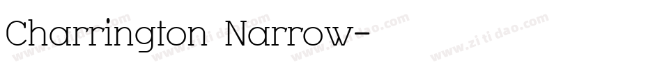 Charrington Narrow字体转换